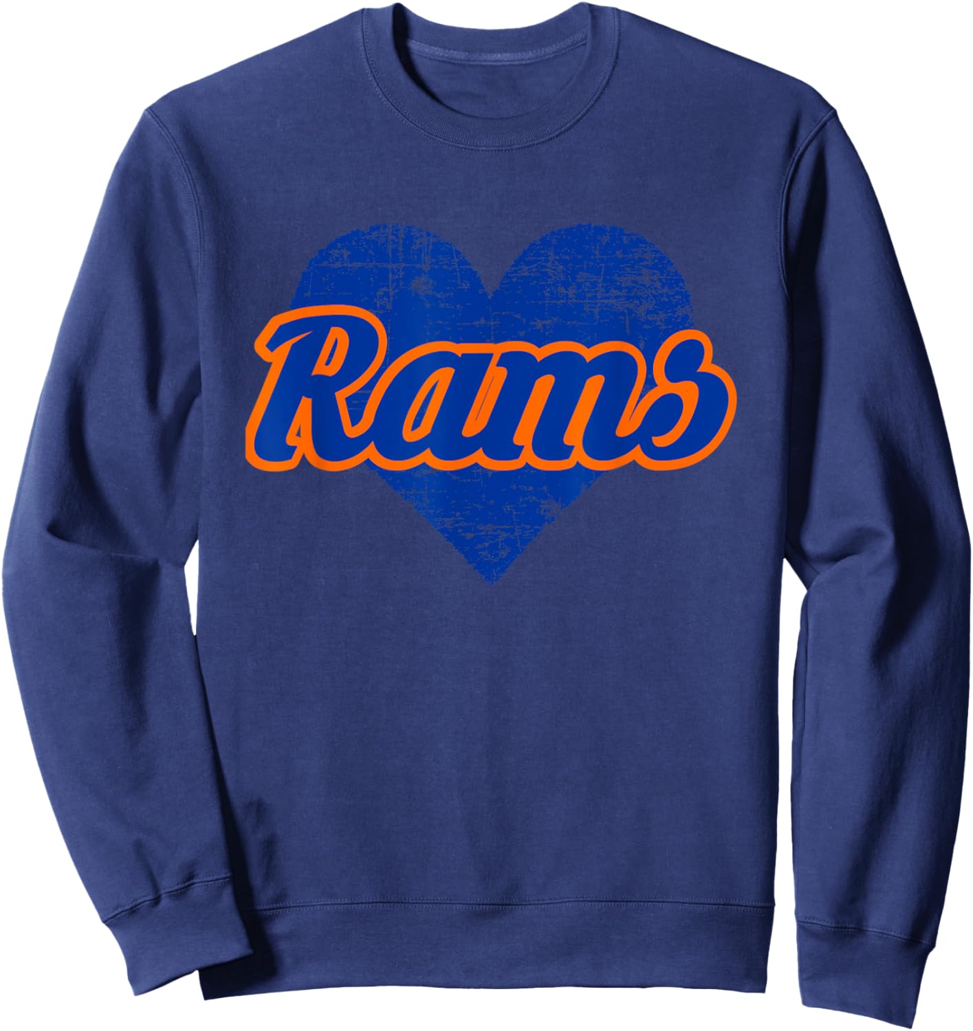 Starmount Rams Over Heart Sweatshirt - Sweatshirt | Navy