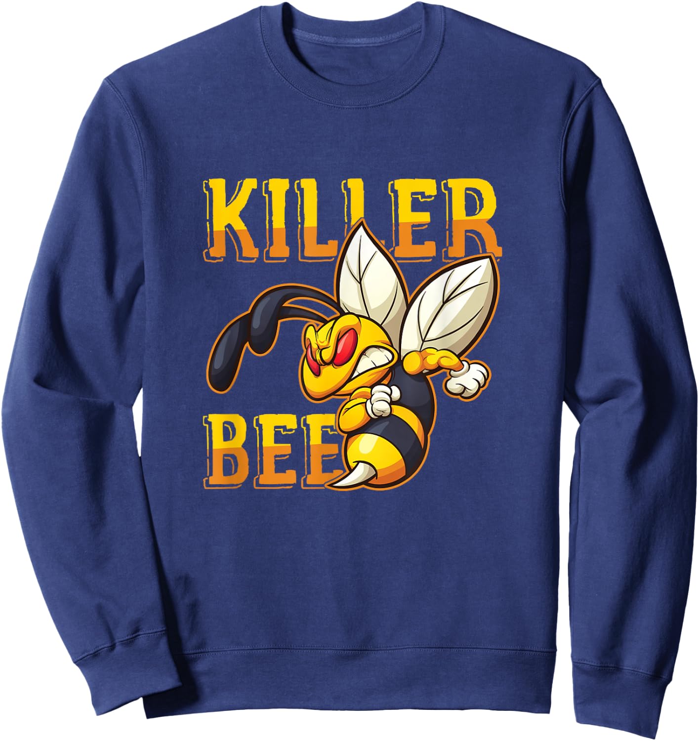 Awesome Killer Bee Hornet Yellowjacket Honeybee Lover Small Sweatshirt - Sweatshirt | Navy