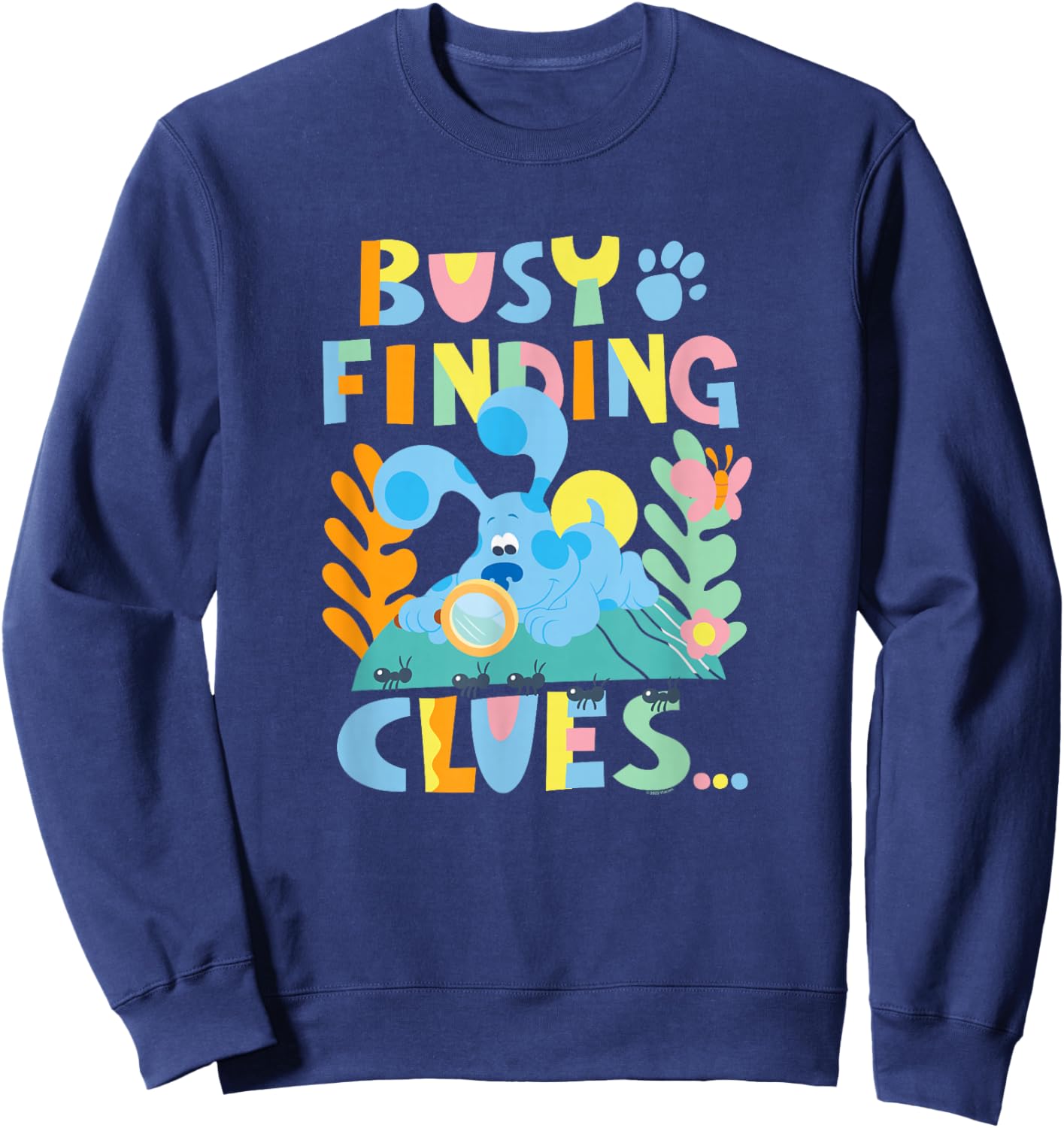 Blue's Clues & You Busy Finding Clues Ant Nature Explorer Sweatshirt - Sweatshirt | Navy