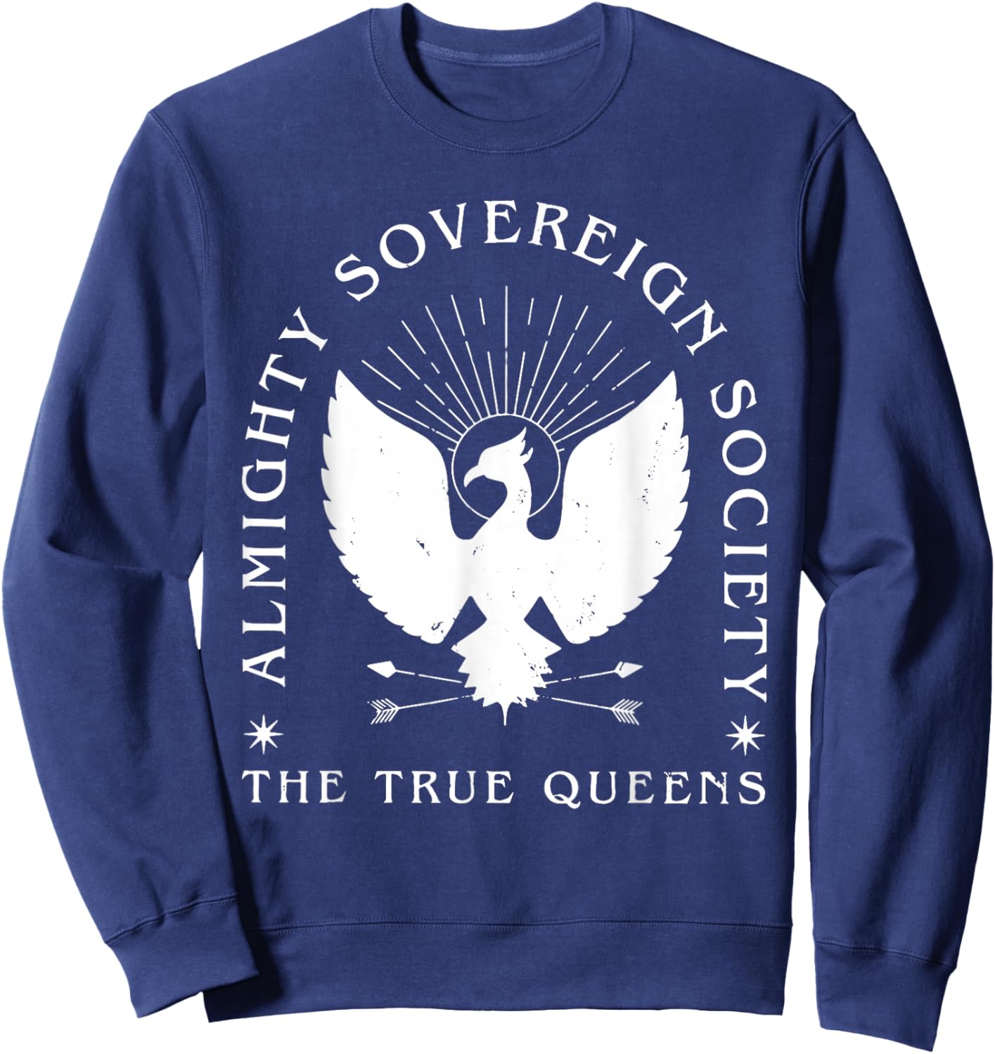 Almighty Sovereign Society | Zodiac Academy Geraldine Grus Sweatshirt - Sweatshirt | Navy