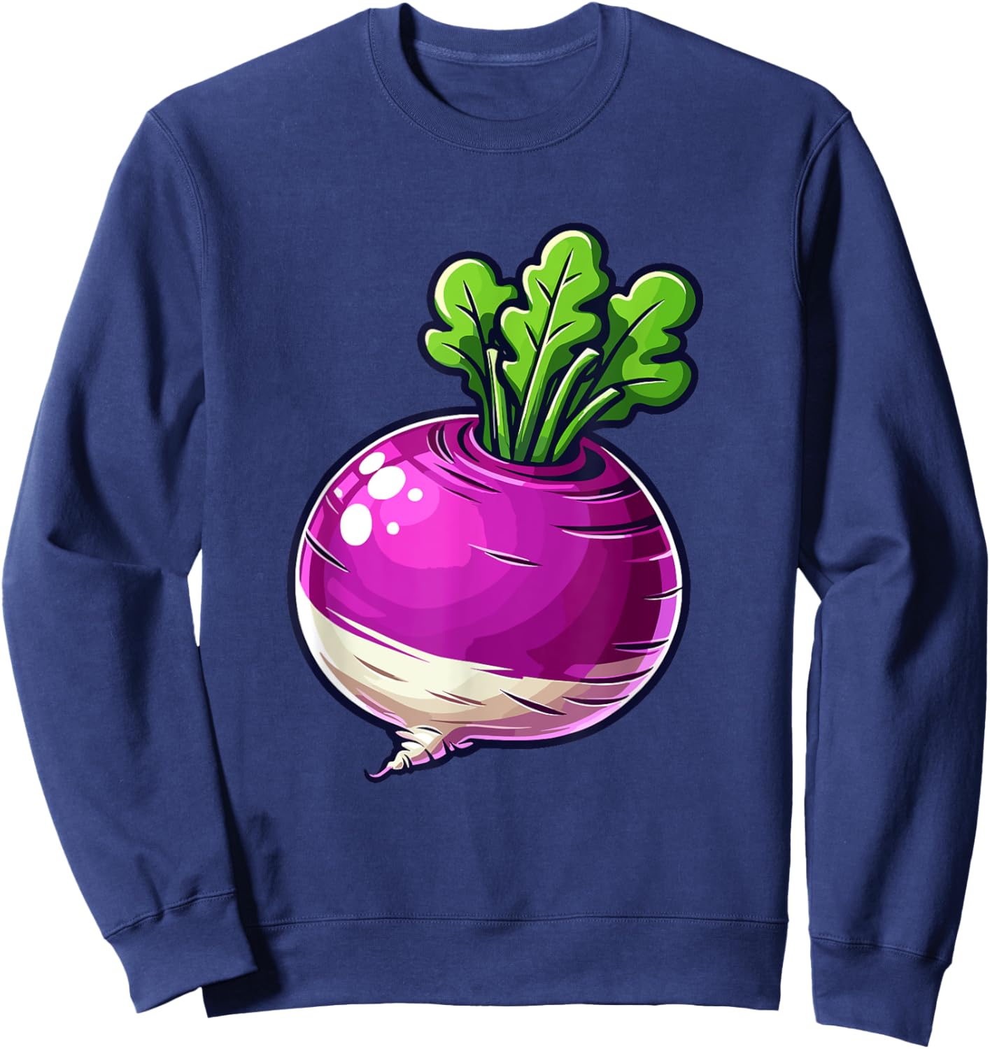 Turnip Food Funny Turnip Lover Cool Turnip Sweatshirt - Sweatshirt | Navy