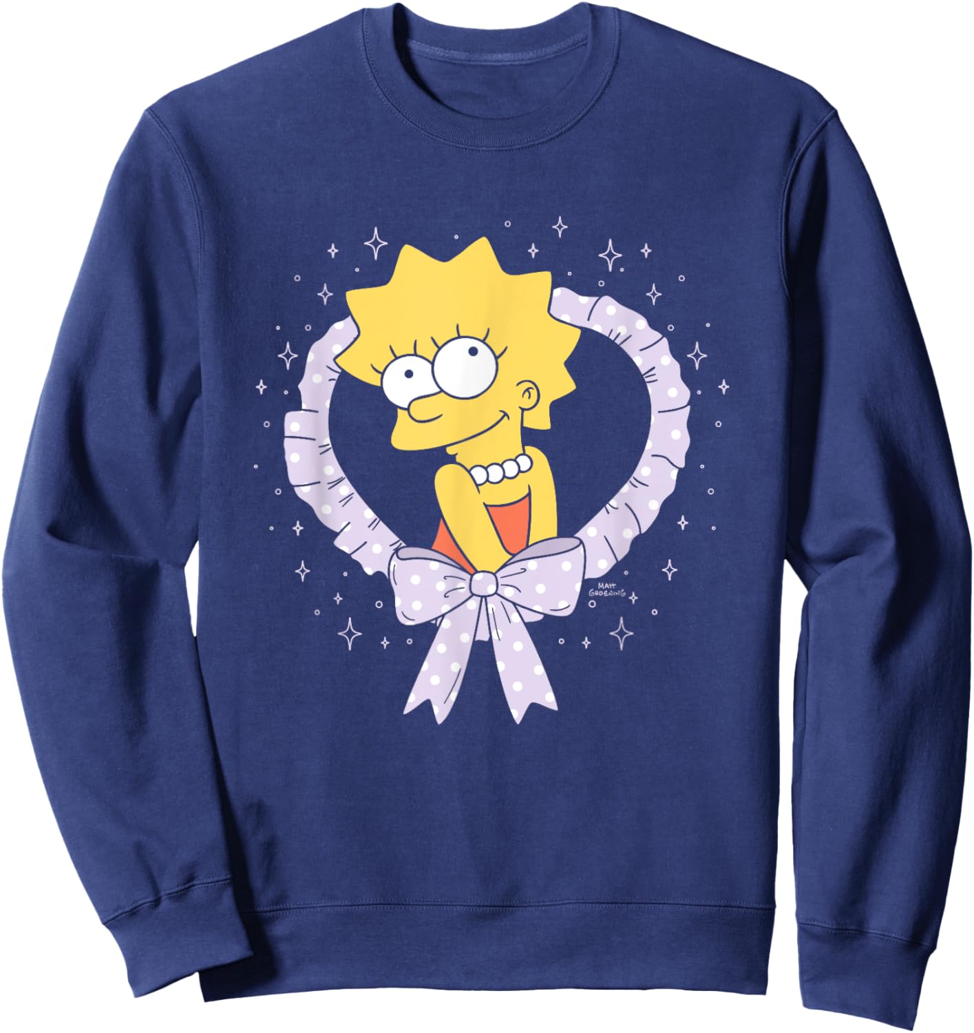 The Simpsons Valentine's Day Sweet Lisa Heart Sweatshirt - Sweatshirt | Navy