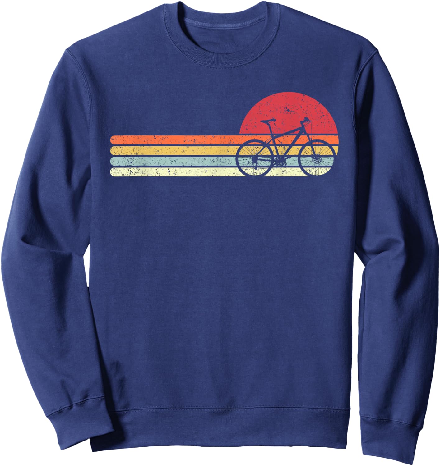 Cycling Shirt. Retro Style For Cyclist Sweatshirt - Sweatshirt | Navy