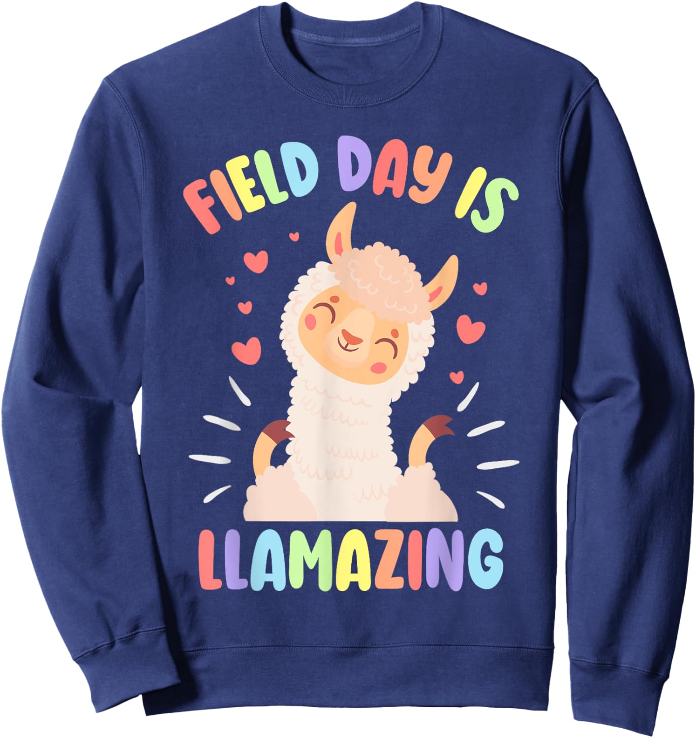 Field Day Llama Alpaca Sweatshirt - Sweatshirt | Navy