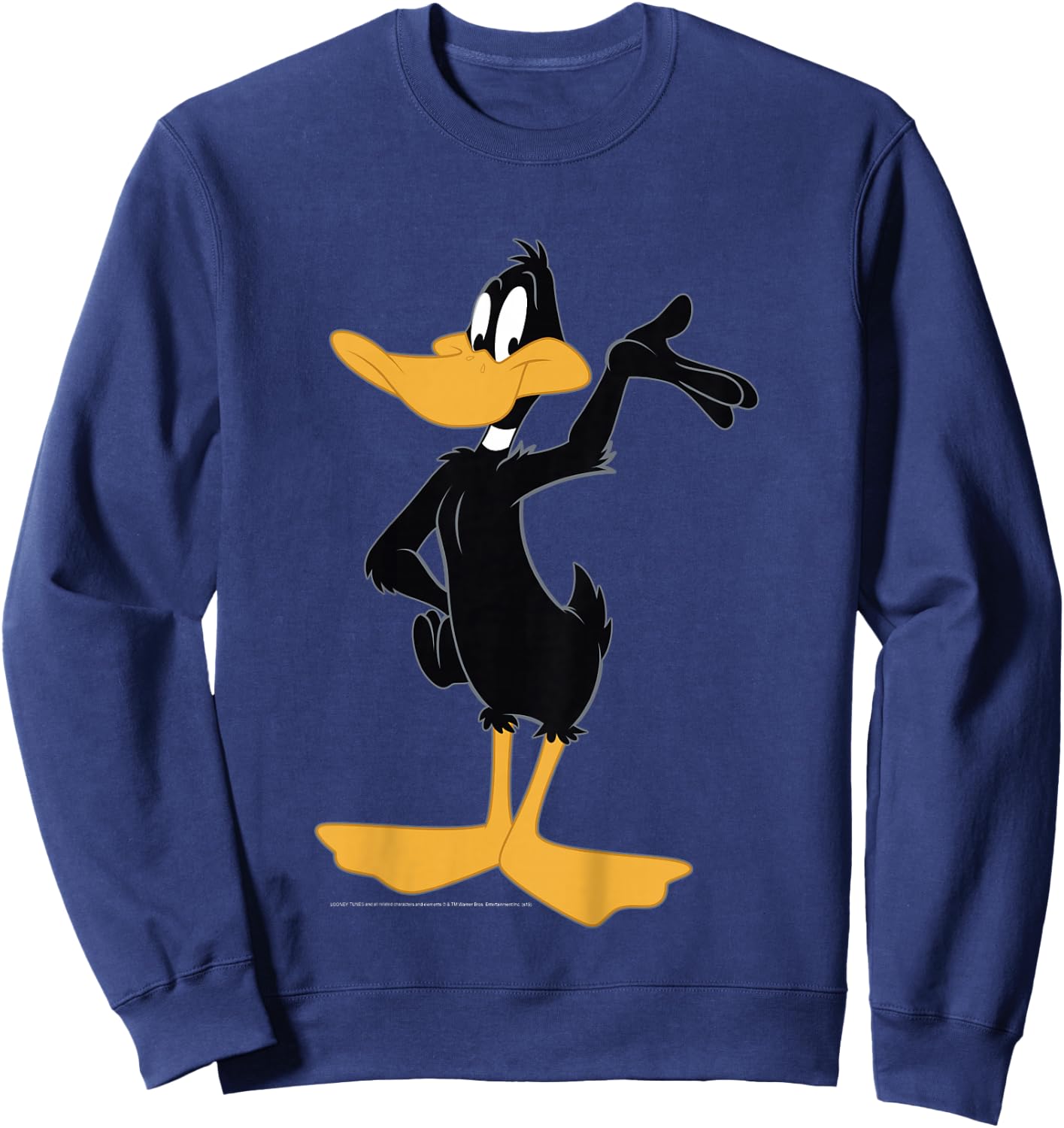Kids Looney Tunes Daffy Duck Simple Portrait Sweatshirt - Sweatshirt | Navy