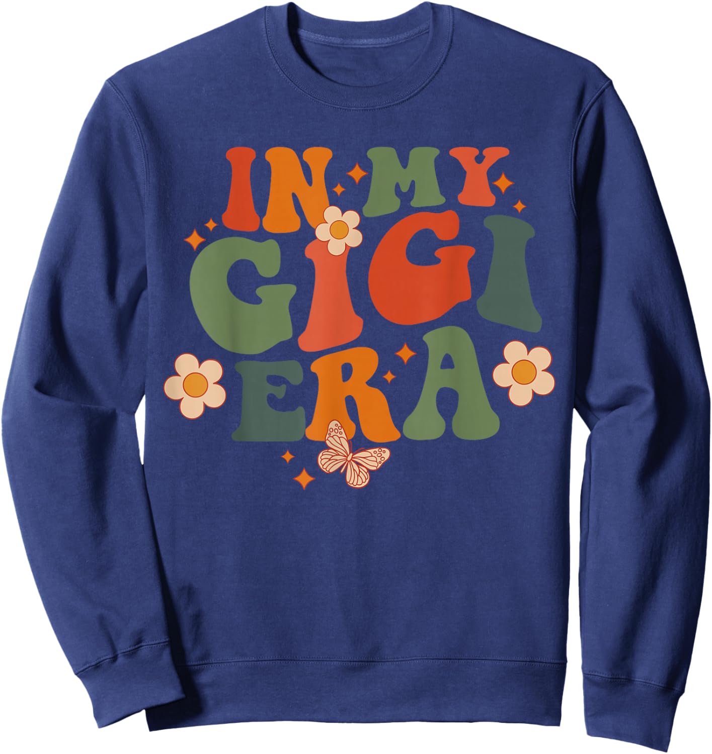 In My Gigi Era Baby Announcement for Grandma Mother's Day Sweatshirt - Sweatshirt | Navy