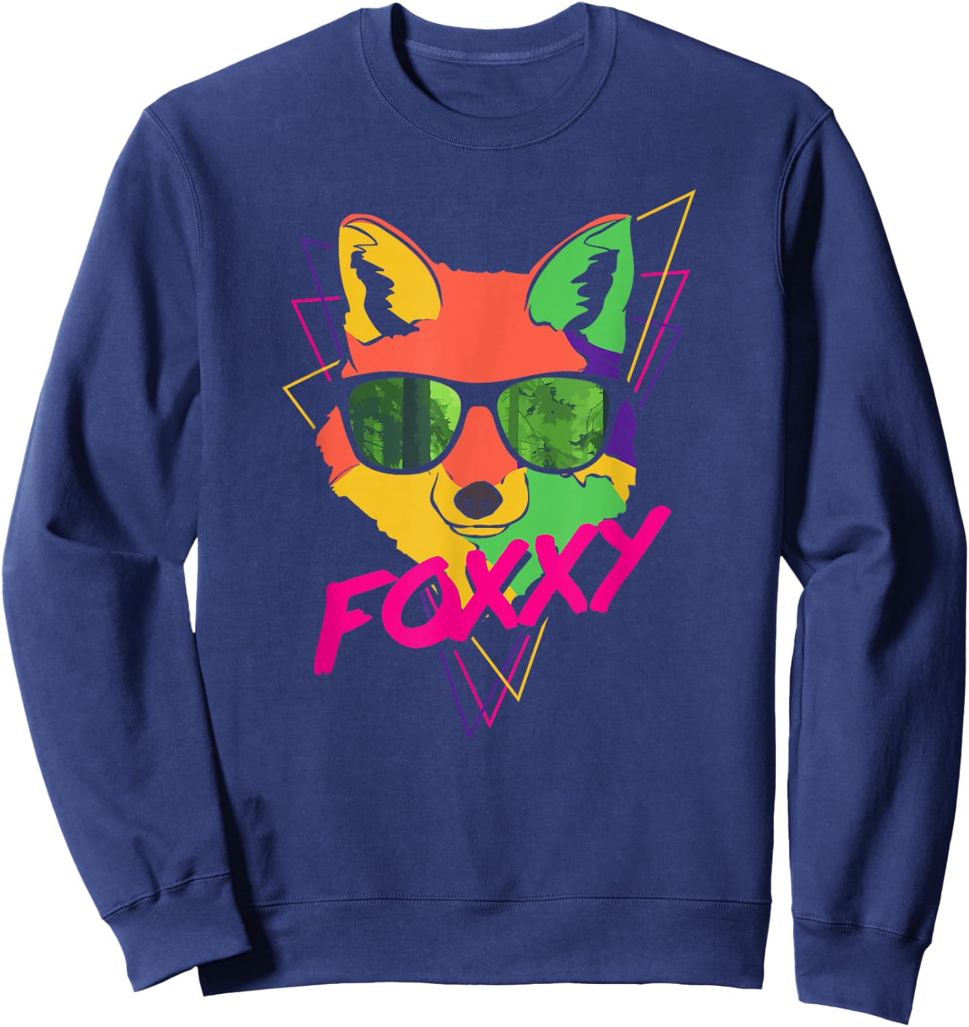 Fox - I love Fox - Foxy - Foxxy - Fox arts - Gift - Present Sweatshirt - Sweatshirt | Navy