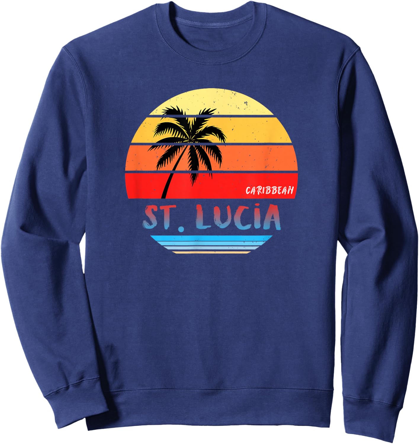 Saint Lucia Souvenir Gift Sweatshirt - Sweatshirt | Navy