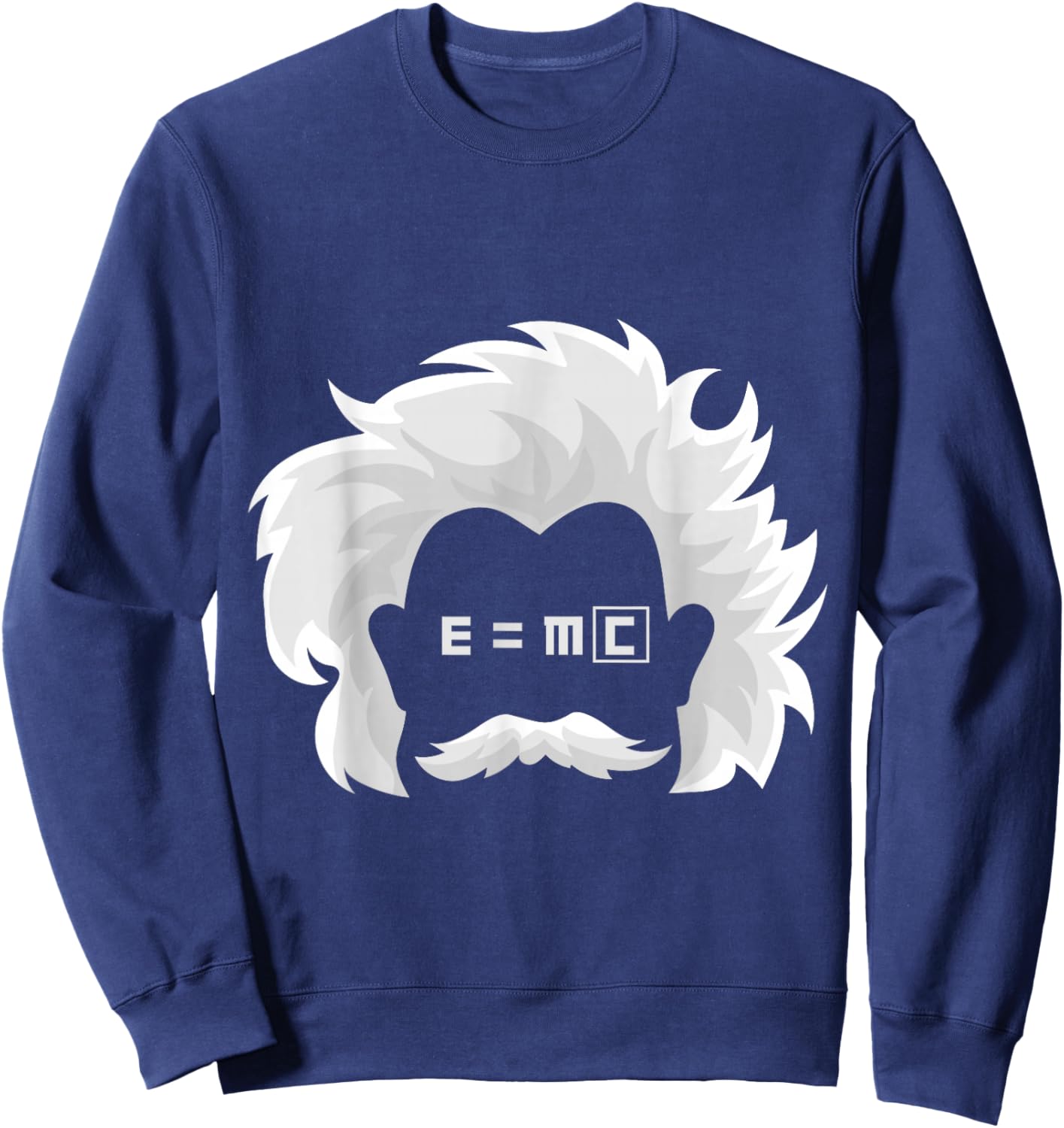 E=MC Square Einstein's Famous Scientific Physics Formula Sweatshirt - Sweatshirt | Navy