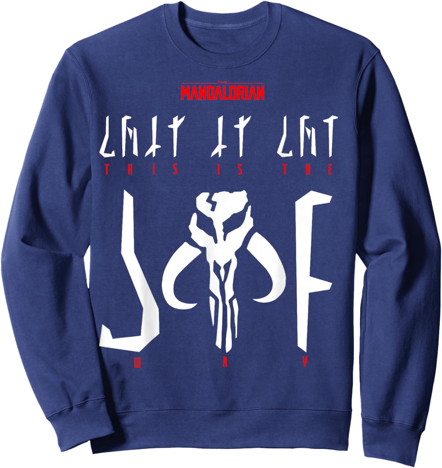 Star Wars The Mandalorian This Is The Way Translation Sweatshirt - Sweatshirt | Navy
