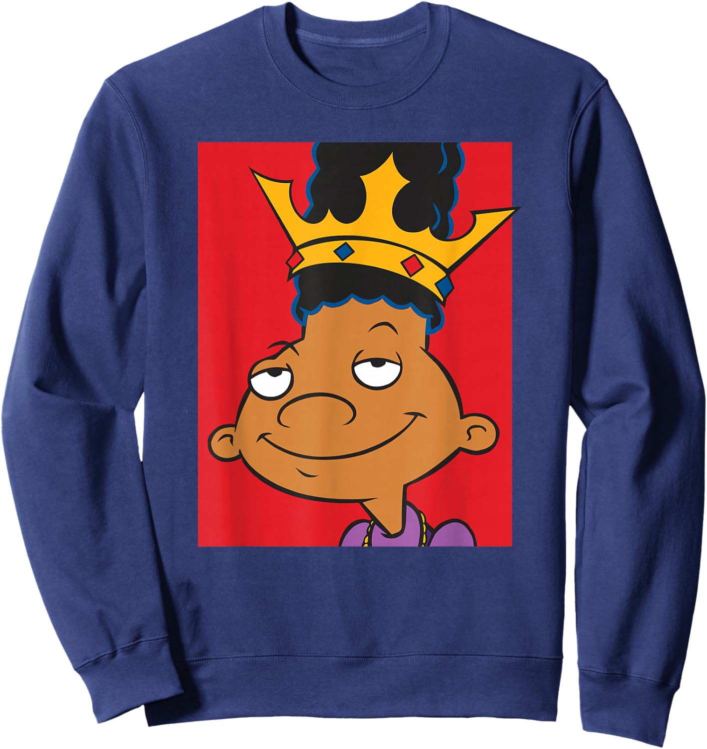 Hey Arnold Gerald Biggie Parody Sweatshirt - Sweatshirt | Navy