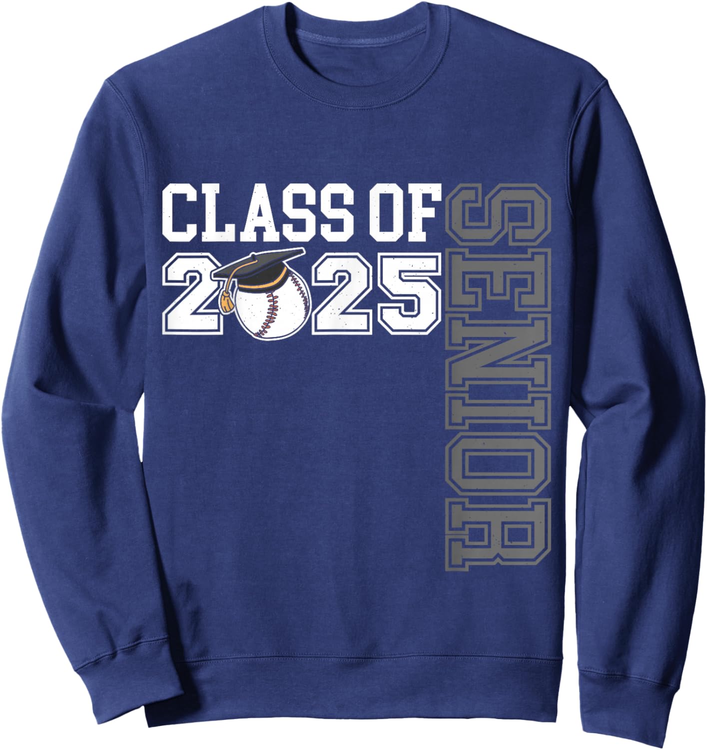 Class Of 2025 Baseball Senior Night Sweatshirt - Sweatshirt | Navy