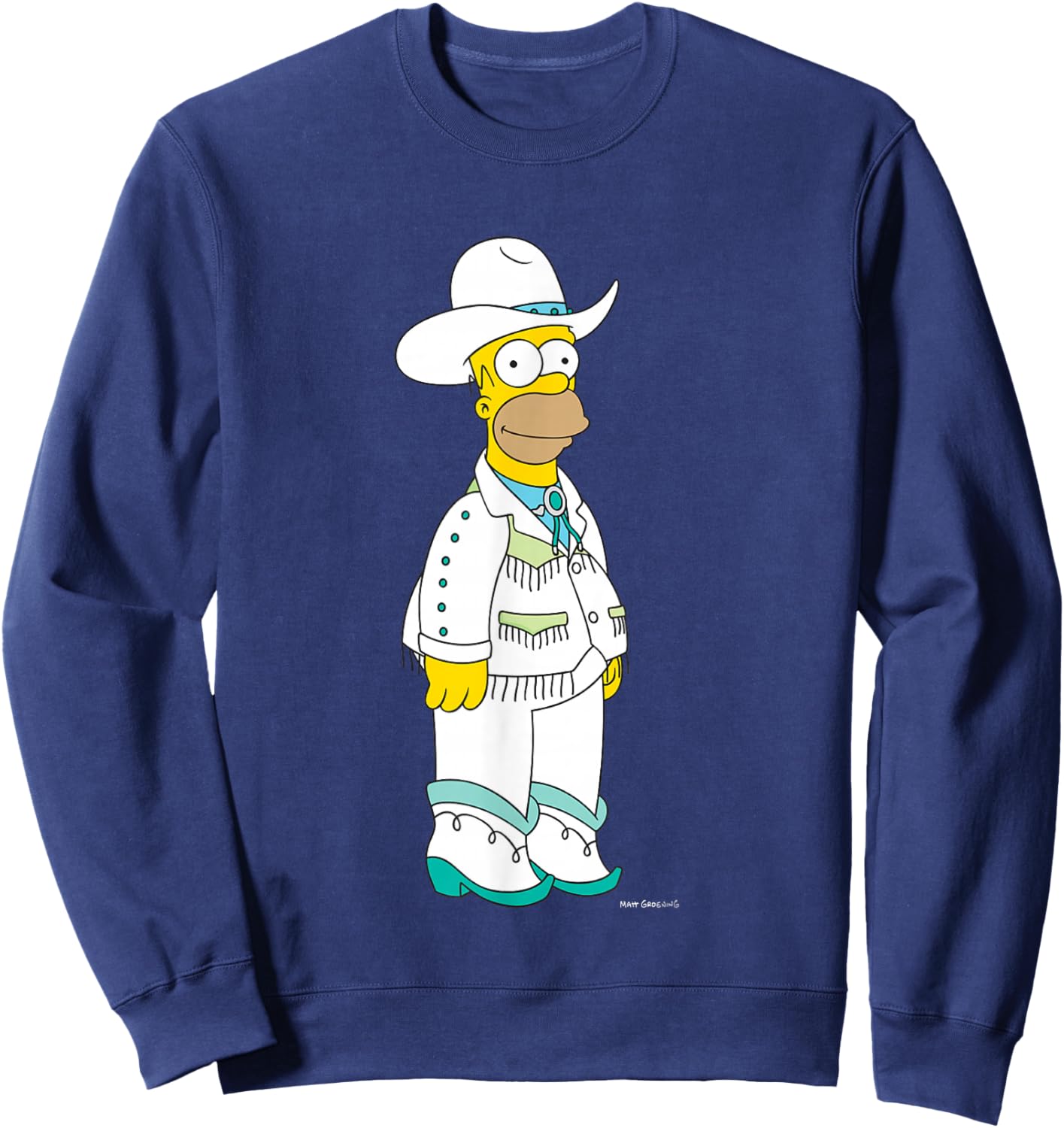 The Simpsons Country Star Homer Simpson Sweatshirt - Sweatshirt | Navy