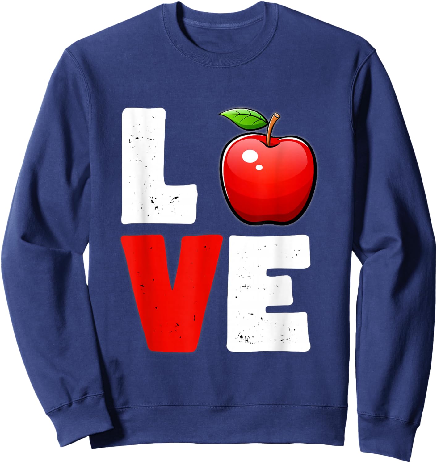 Apple Shirt , Apple Shirt , Apple for Youth Sweatshirt - Sweatshirt | Navy