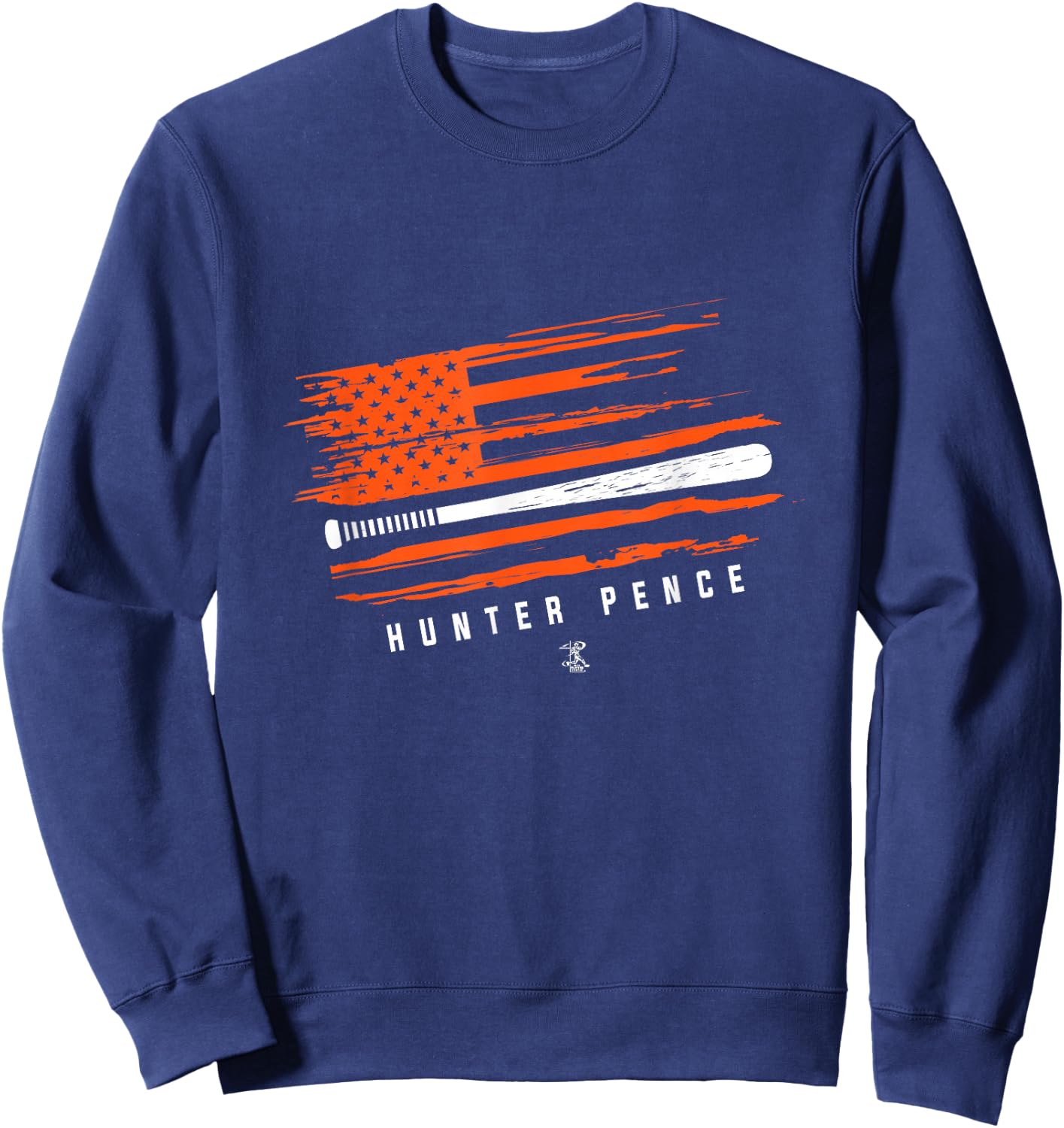Hunter Pence Baseball Flag Graphic - Apparel Sweatshirt - Sweatshirt | Navy