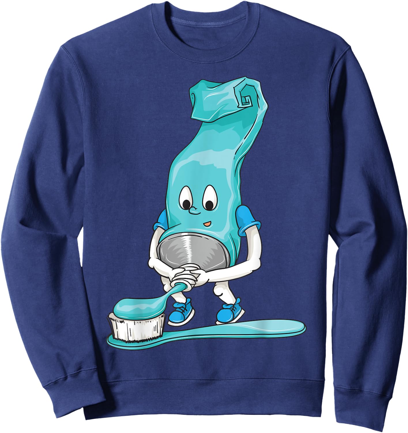 Funny Dirty Toothpaste | Cool Dental Hygienists Funny Gift Sweatshirt - Sweatshirt | Navy