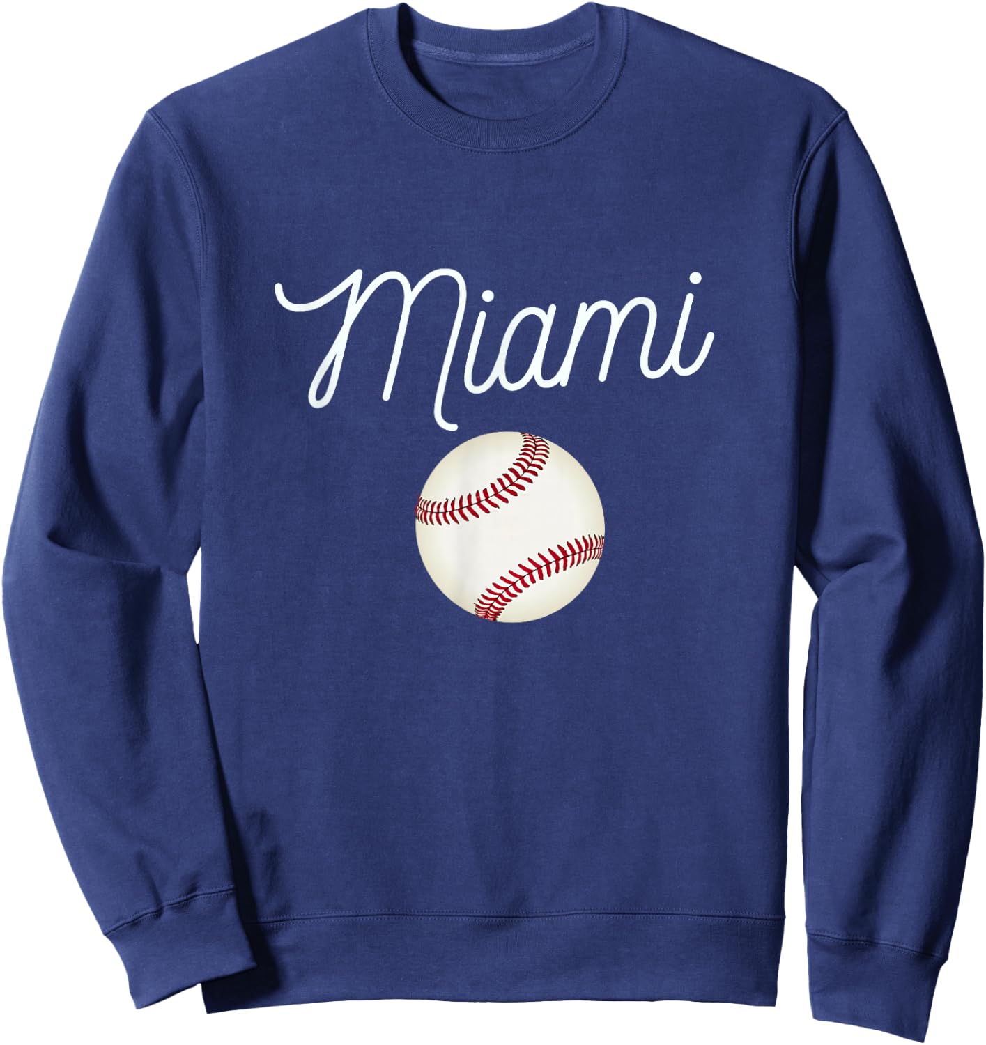Cool Giant Marlin Ball for Miami Hometown Baseball Fans Sweatshirt - Sweatshirt | Navy