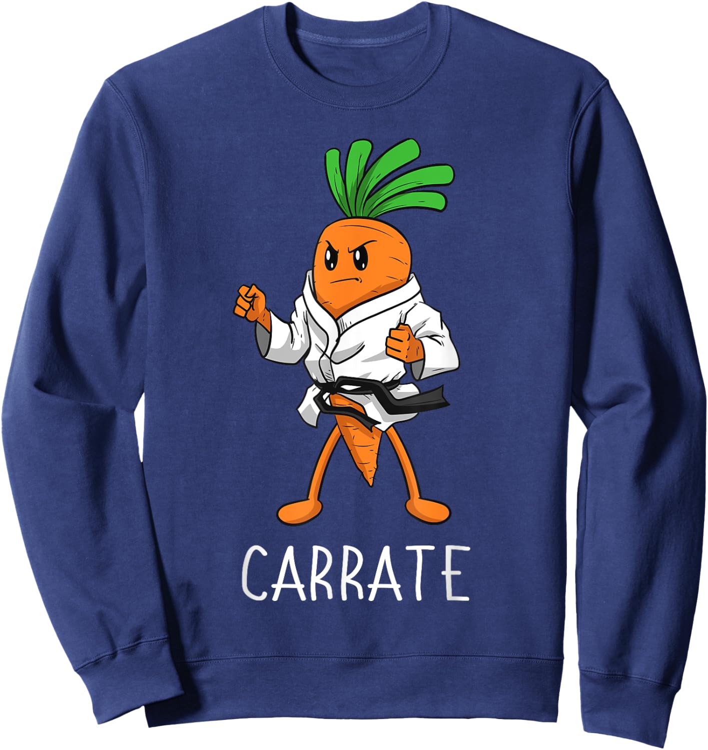 Carrate Karate Carrot Student Teacher Trainee Trainor Small Sweatshirt - Sweatshirt | Navy