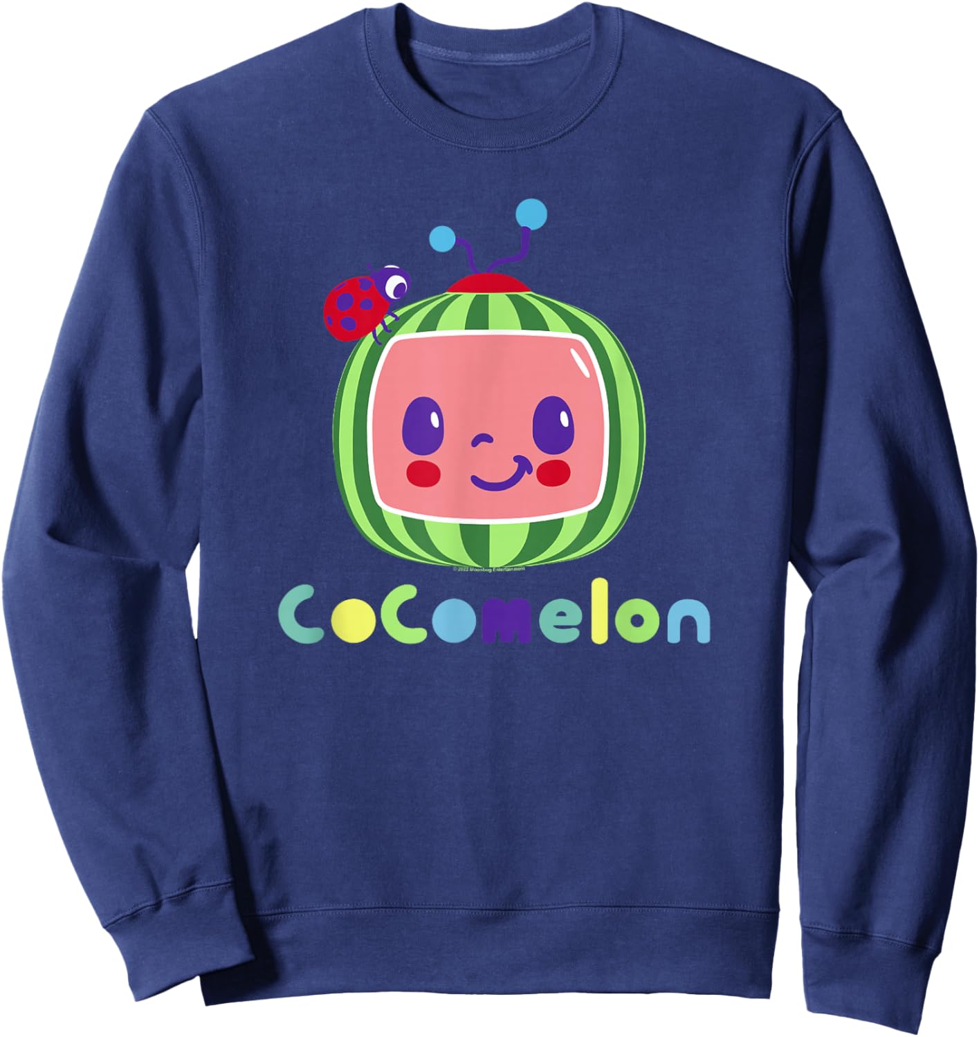 CoComelon Classic Centered Smile Sweatshirt - Sweatshirt | Navy
