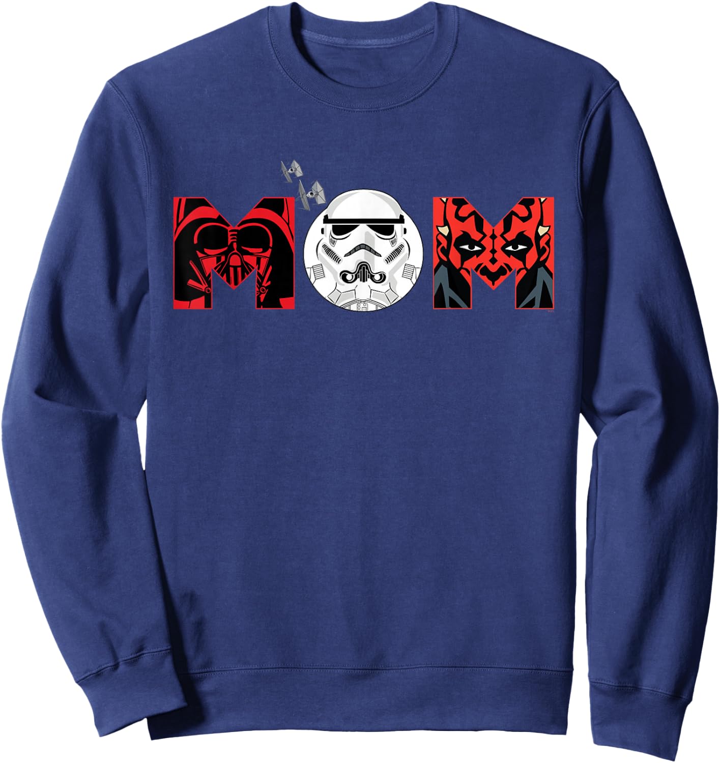 Star Wars Darth Vader Darth Maul Mom Mother’s Day Birthday Sweatshirt - Sweatshirt | Navy