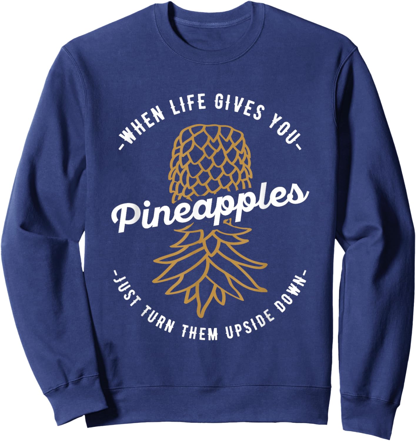 Umgedrehter Ananas-Swinger-Lifestyle Sweatshirt - Sweatshirt | Navy