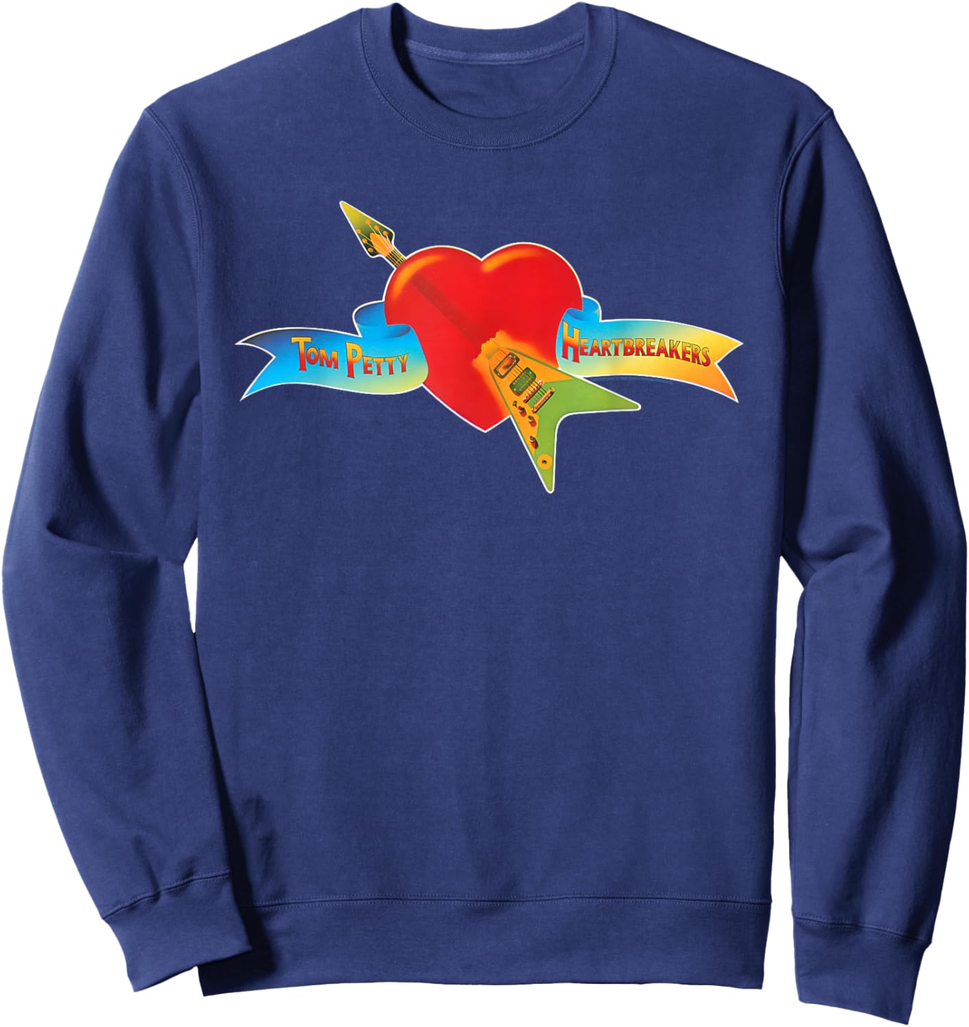 Tom Petty and the Heartbreakers Classic Logo Sweatshirt - Sweatshirt | Navy