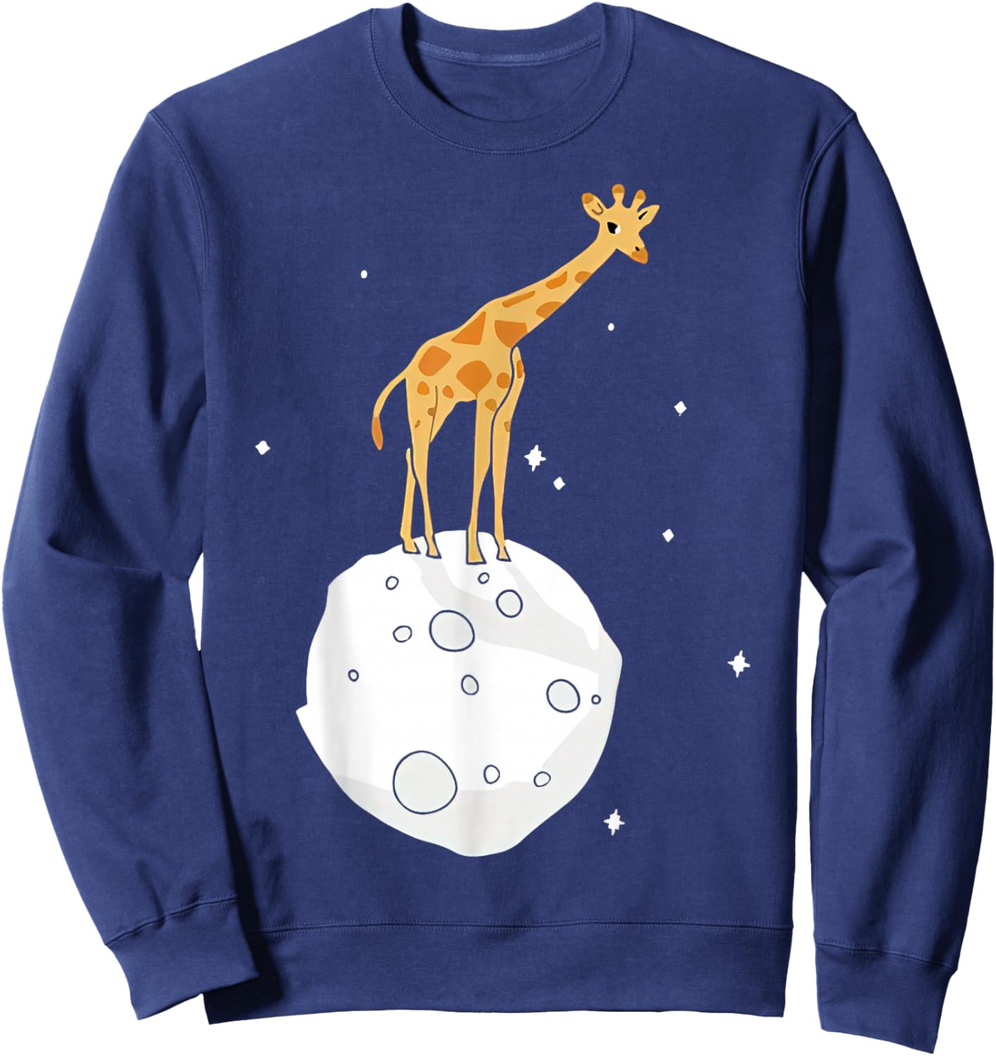 Let’s Game It Out Giraffe Moon Sweatshirt - Sweatshirt | Navy