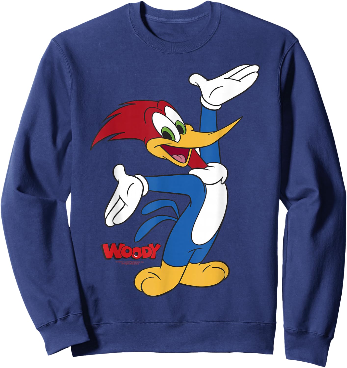 Woody Woodpecker Full Body Logo Portrait Sweatshirt - Sweatshirt | Navy