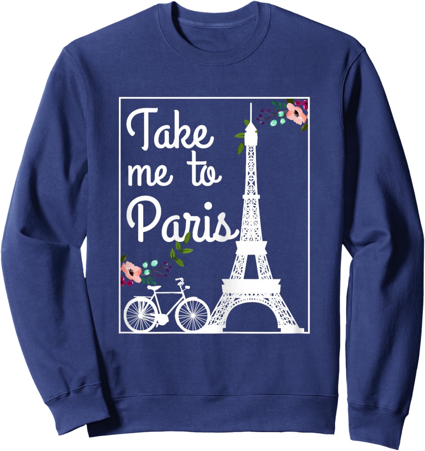 Paris France Eiffel Tower Souvenir Sweatshirt - Sweatshirt | Navy