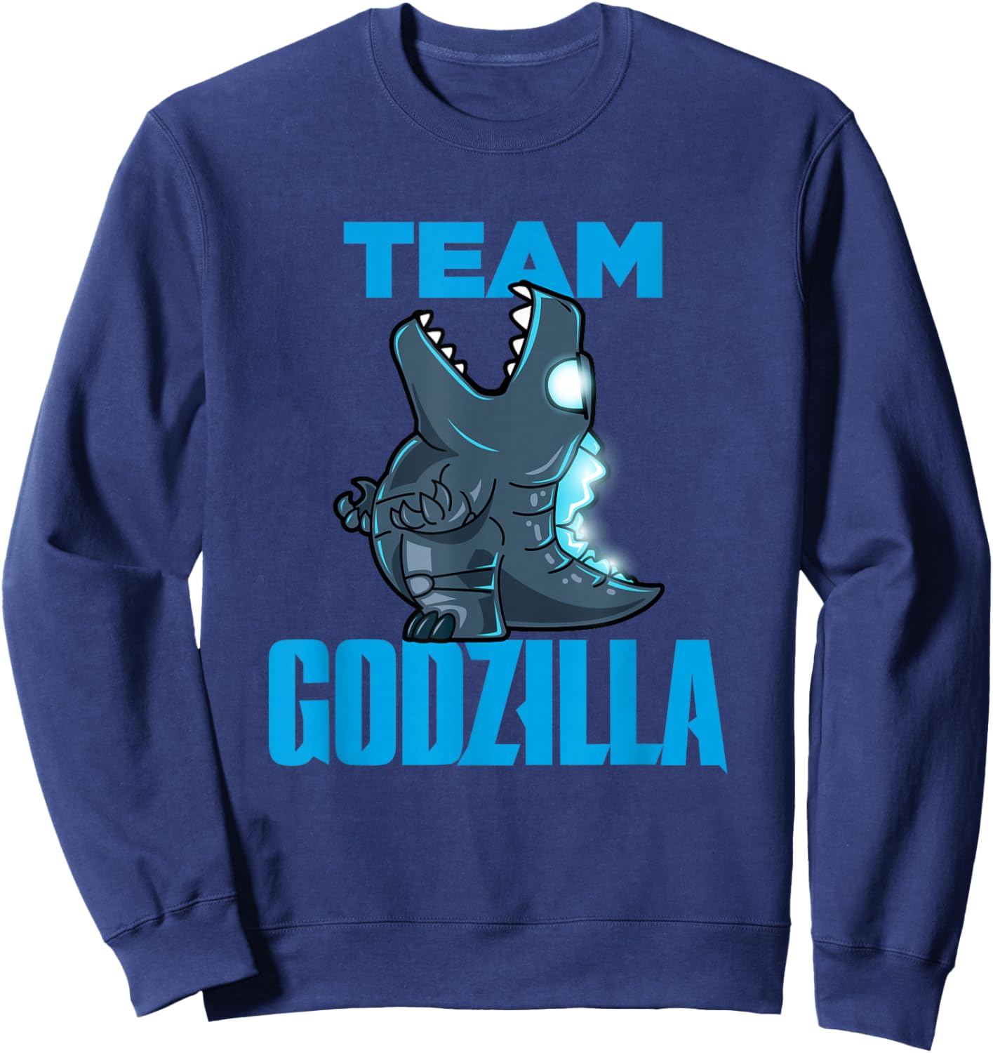 Godzilla vs Kong - Official Team Godzilla Cutesy Version Sweatshirt - Sweatshirt | Navy