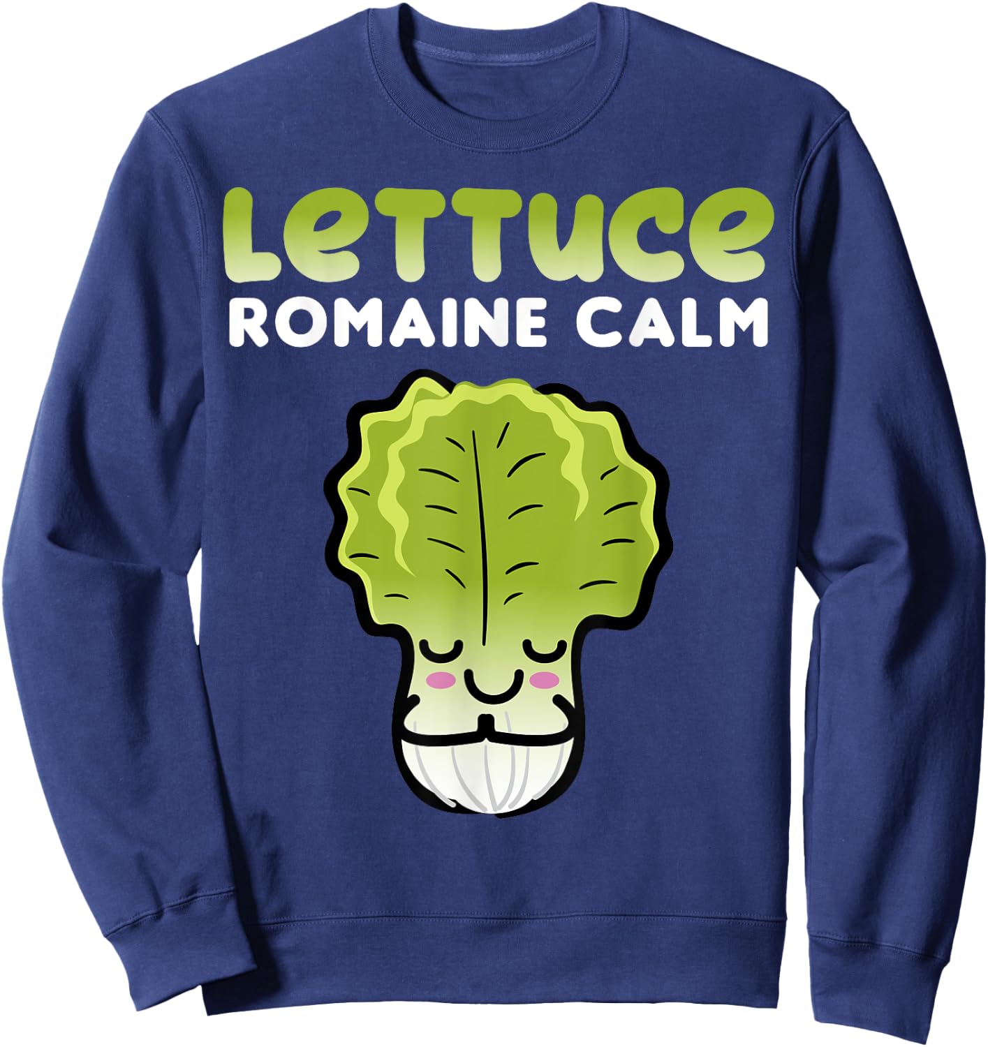 Pun Vegan Plant-Based Joke Funny Veggie Sweatshirt - Sweatshirt | Navy