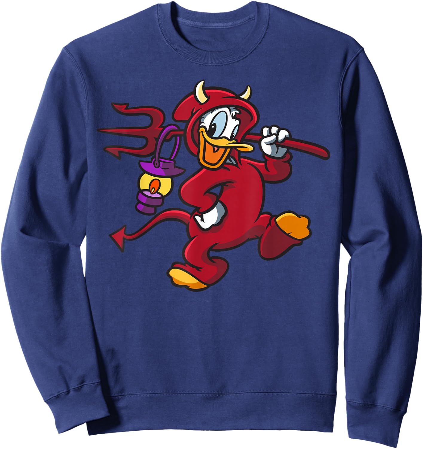 Donald Duck - HalloweenDonald Duck Devil Costume Sweatshirt - Sweatshirt | Navy