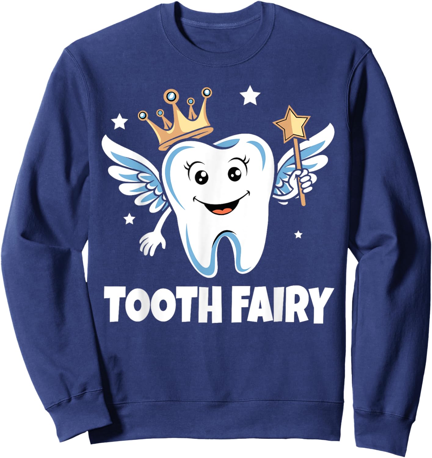 Dentist Tooth Fairy Dental School | & Girls Graphic Sweatshirt - Sweatshirt | Navy