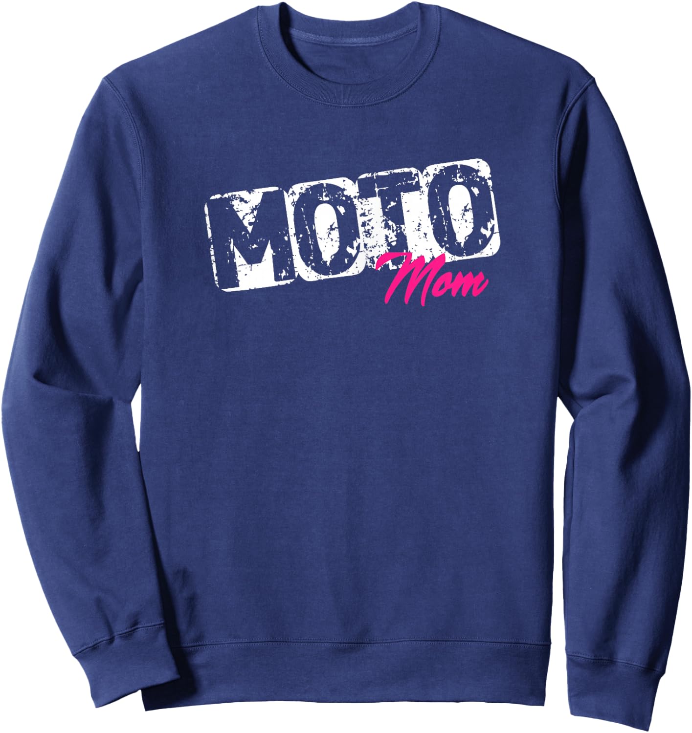 Moto Mom Dirt Bike Motocross Racing Sweatshirt - Sweatshirt | Navy