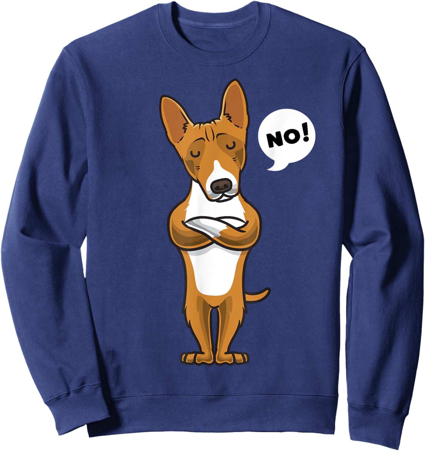Stubborn Basenji Dog Owner Sweatshirt - Sweatshirt | Navy