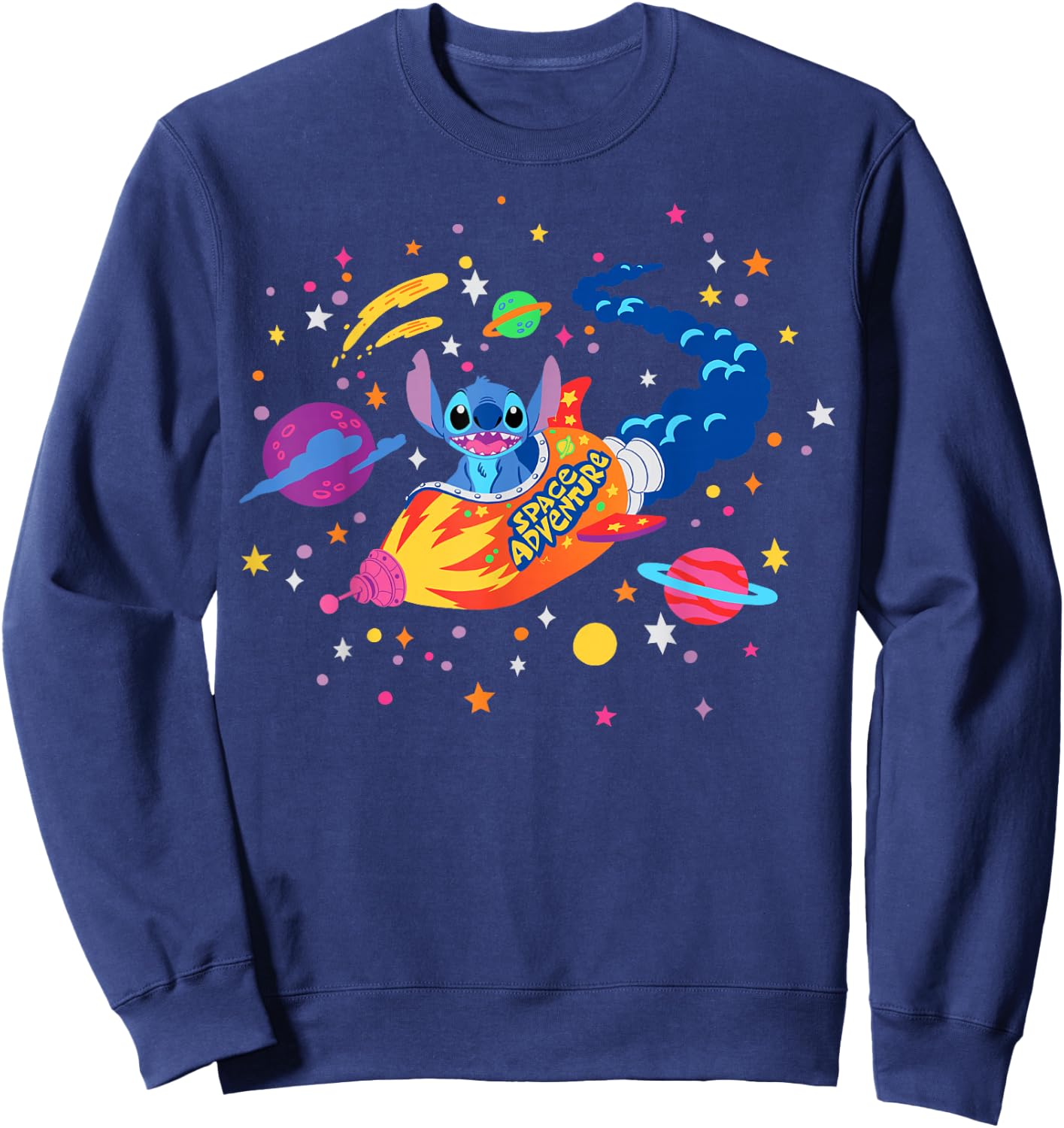 Disney Lilo & Stitch Space Adventure Rocket Stitch Sweatshirt - Sweatshirt | Navy