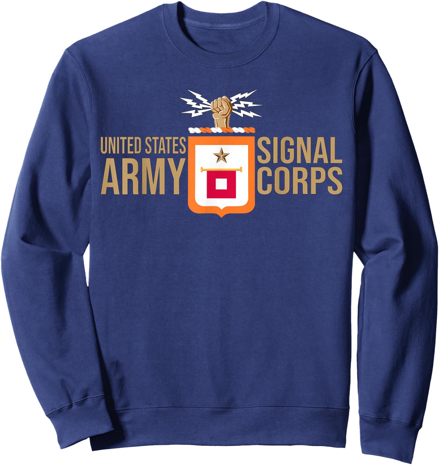 Army Signal Corps Branch Usasc Us Sweatshirt - Sweatshirt | Navy