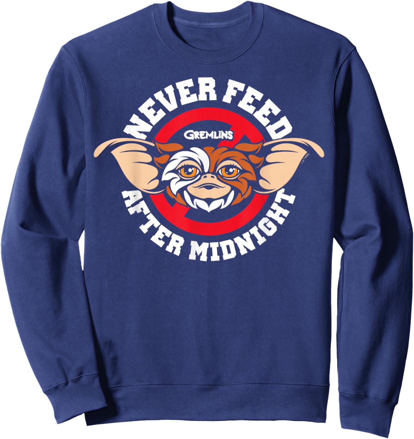Gremlins - Never Feed After Midnight Sweatshirt - Sweatshirt | Navy