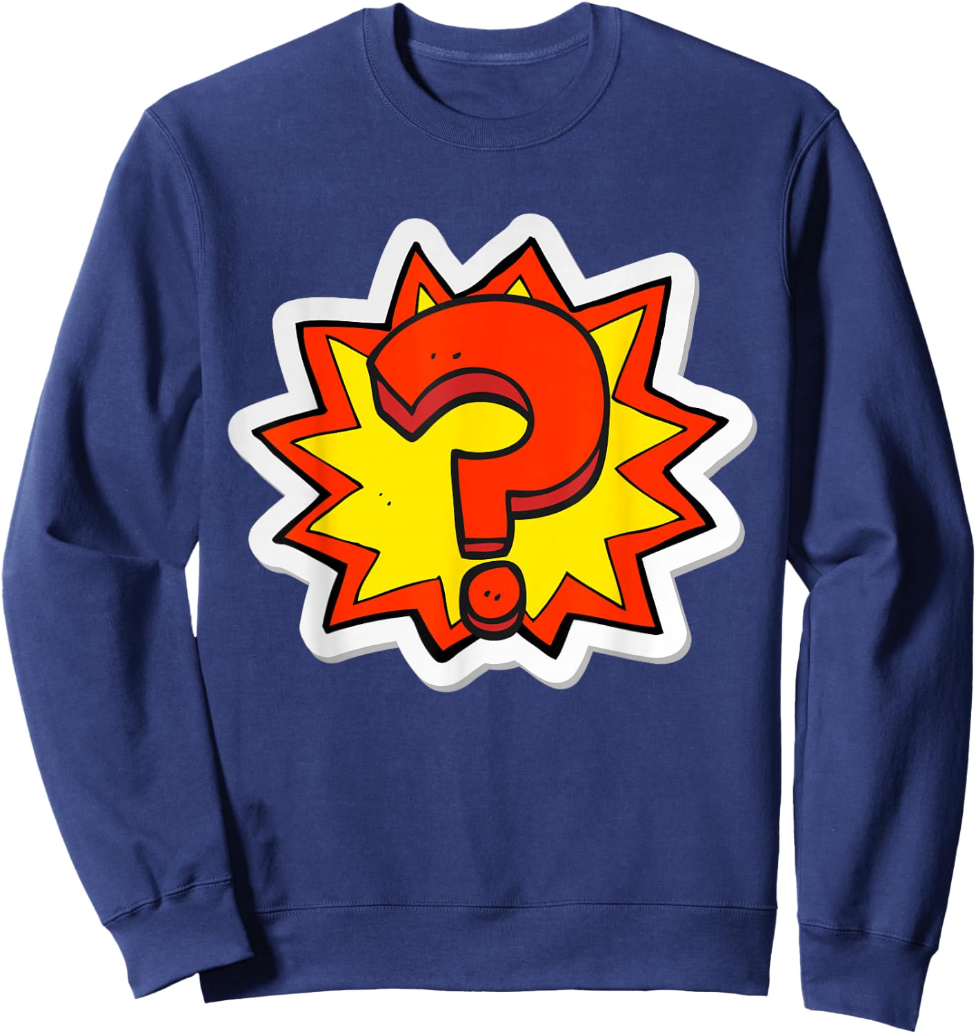 Question Mark Shirt Men & Women Sweatshirt - Sweatshirt | Navy
