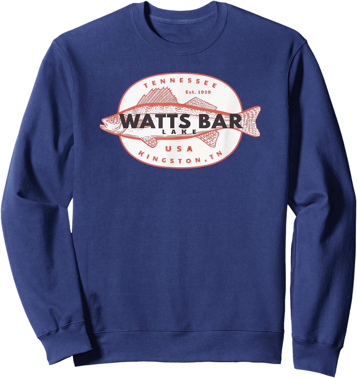 Watts Bar Lake fishing Sweatshirt - Sweatshirt | Navy