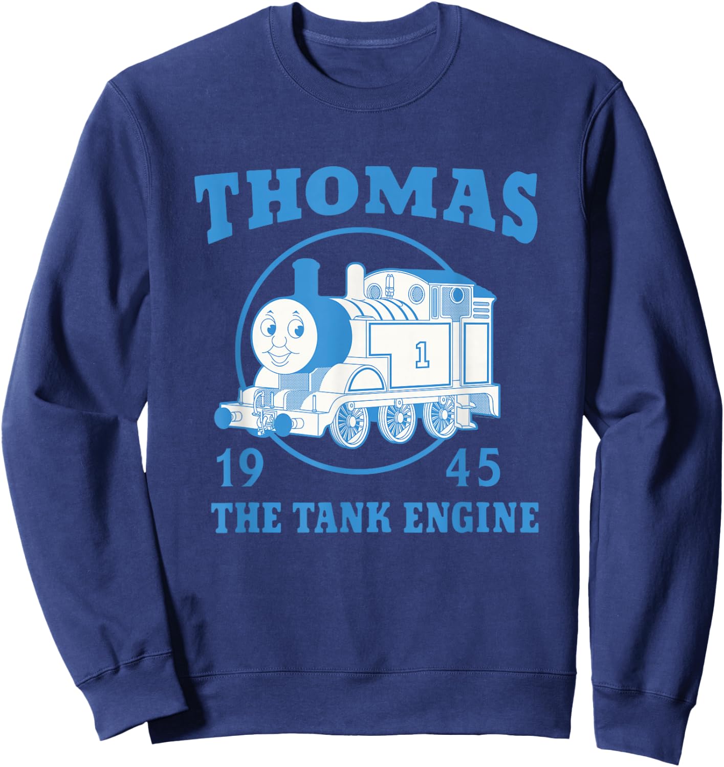 Thomas & Friends - Vintage Blue Thomas the Tank Engine Sweatshirt - Sweatshirt | Navy