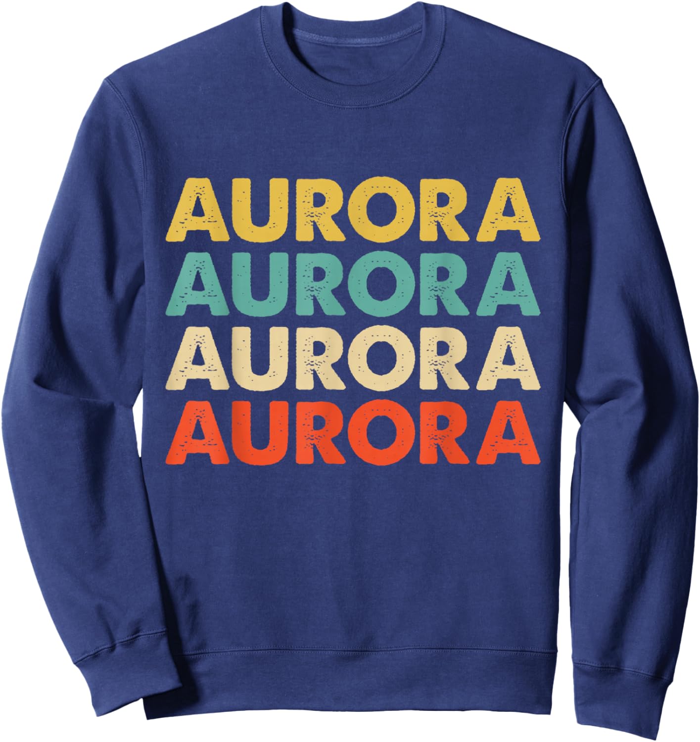 Aurora Name Sweatshirt - Sweatshirt | Navy