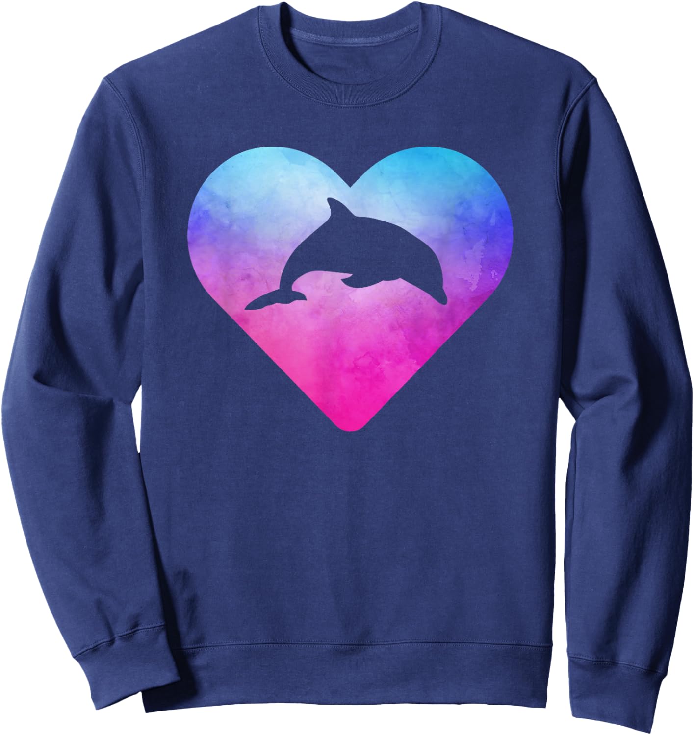 Women or Girls Dolphin Sweatshirt - Sweatshirt | Navy