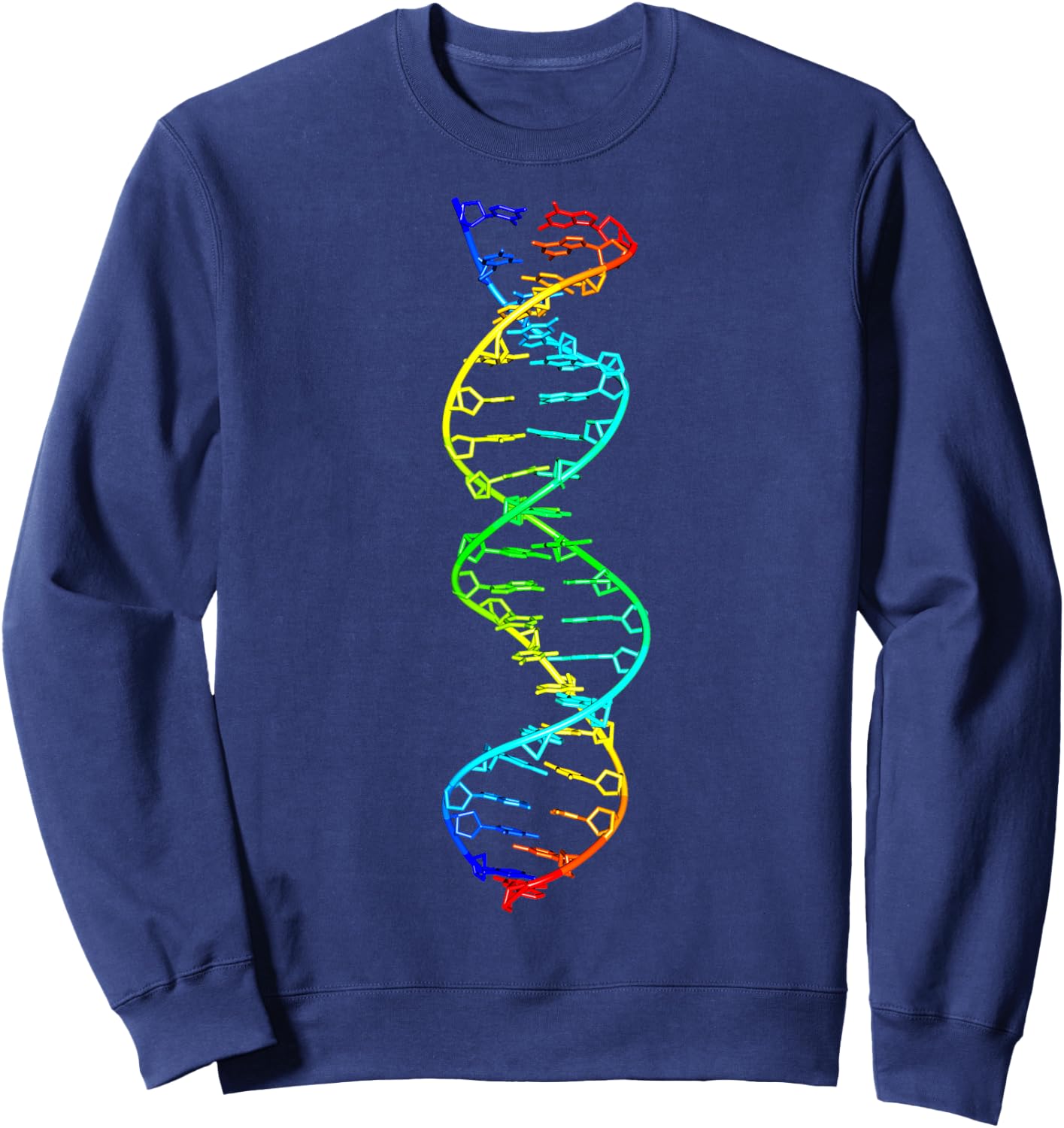 Doktoranden Bio Chemie Wissenschaft Geschenkideen Scientist DNA Double Helix Molecule - Men's Black Short Sleeve Classic Fit - Small Sweatshirt - Sweatshirt | Navy