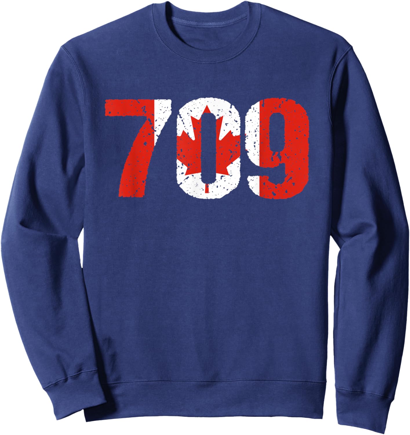 709 Newfoundland and Labrador Area Code Canada Sweatshirt - Sweatshirt | Navy
