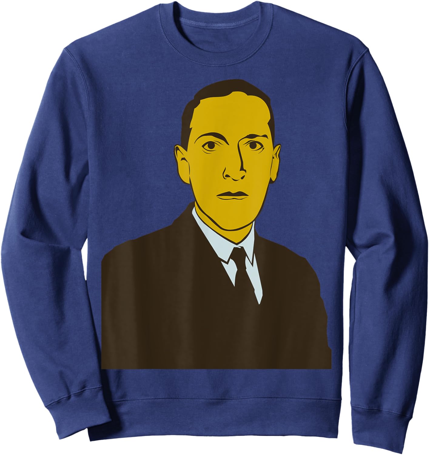 Retro HP Lovecraft Vintage Halloween Costume Sweatshirt - Sweatshirt | Navy