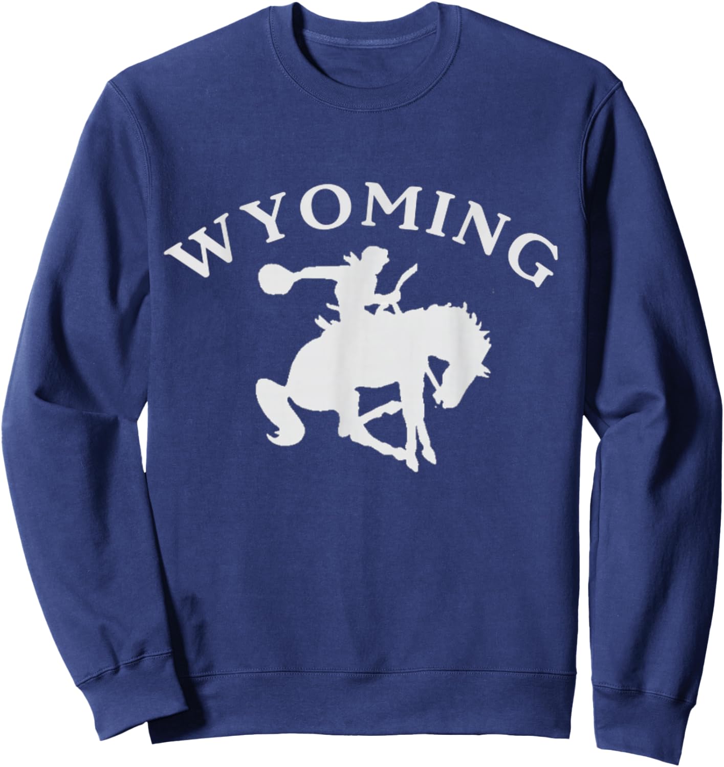 Wyoming Bucking Horse Wyoming Sweatshirt - Sweatshirt | Navy