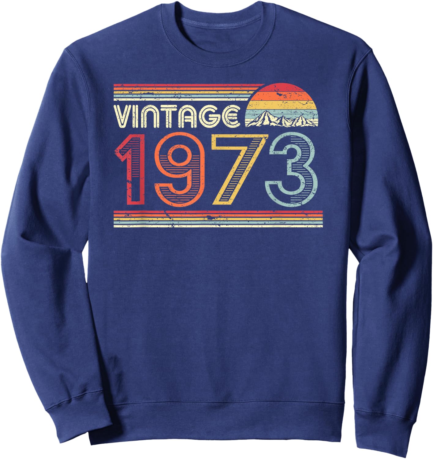 1973 Vintage Shirt, Birthday Gift . Retro Style Sweatshirt - Sweatshirt | Navy