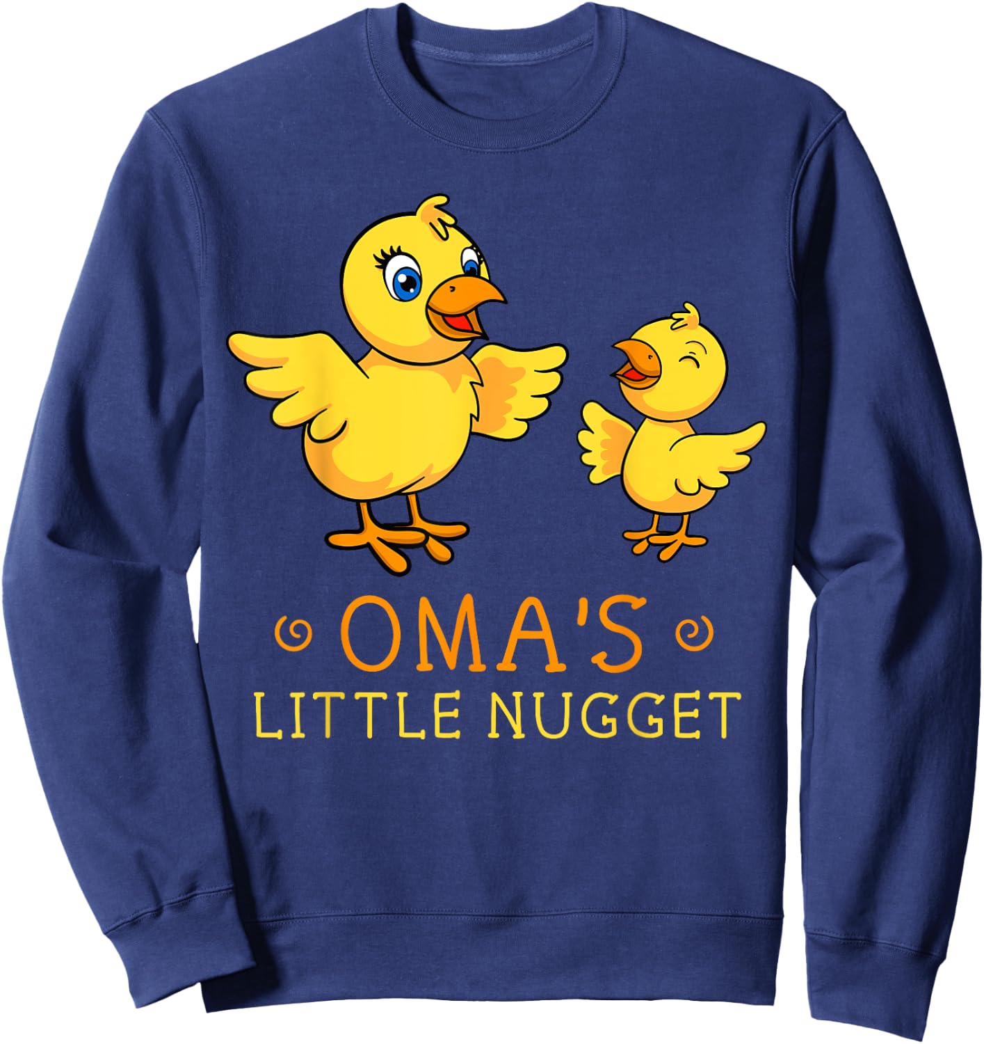 Oma Little Nugget Chick Deutschland Germany Grandma Dutch Sweatshirt - Sweatshirt | Navy