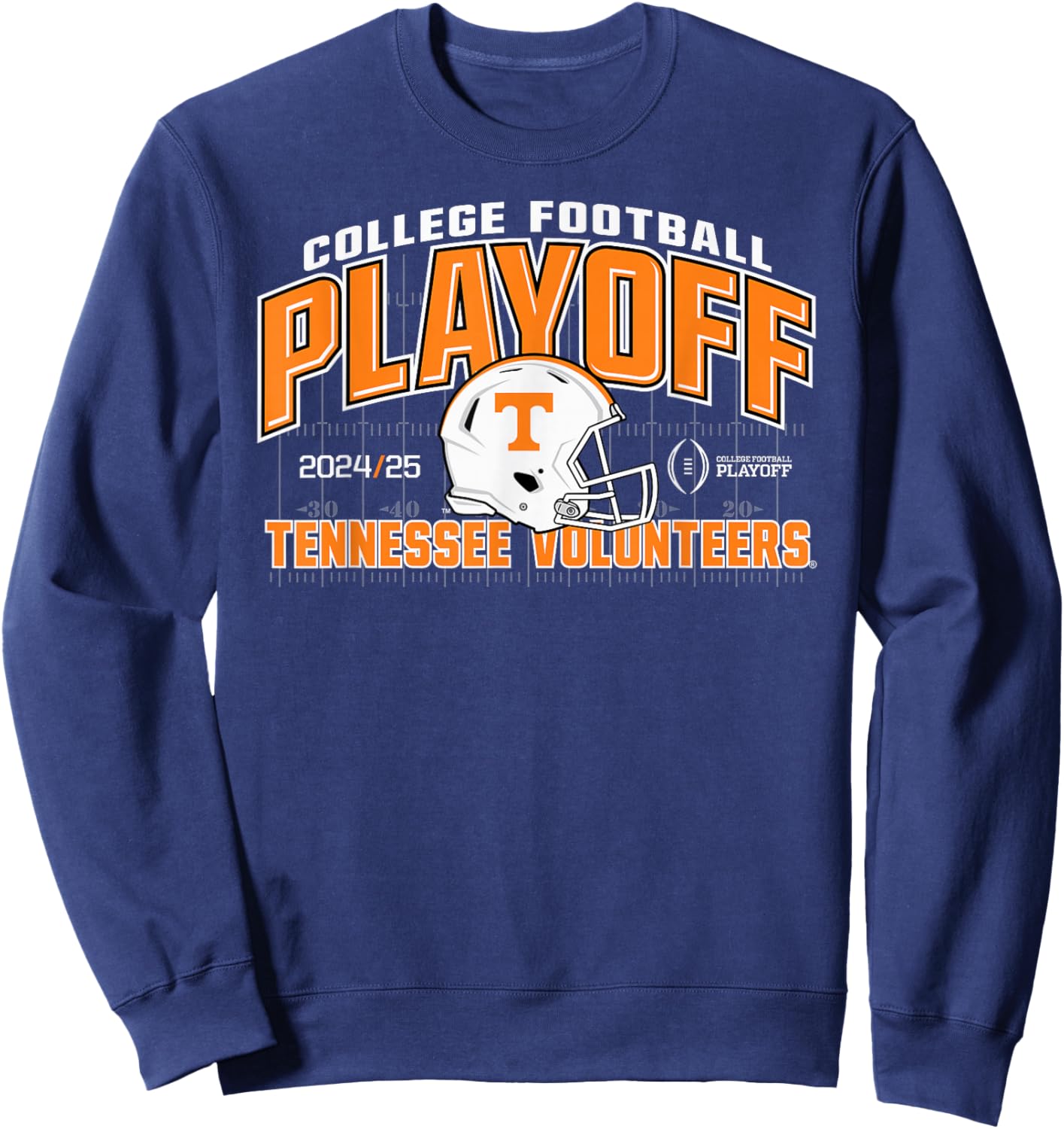 Elite Authentics Tennessee Volunteers -Adults , Black, Small, Short Sleeve, Modern, , Letter Print, Football, 1 Count Sweatshirt - Sweatshirt | Navy
